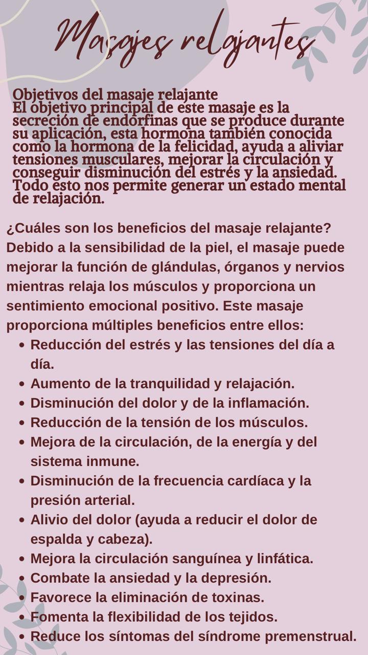 Masaje Relajante