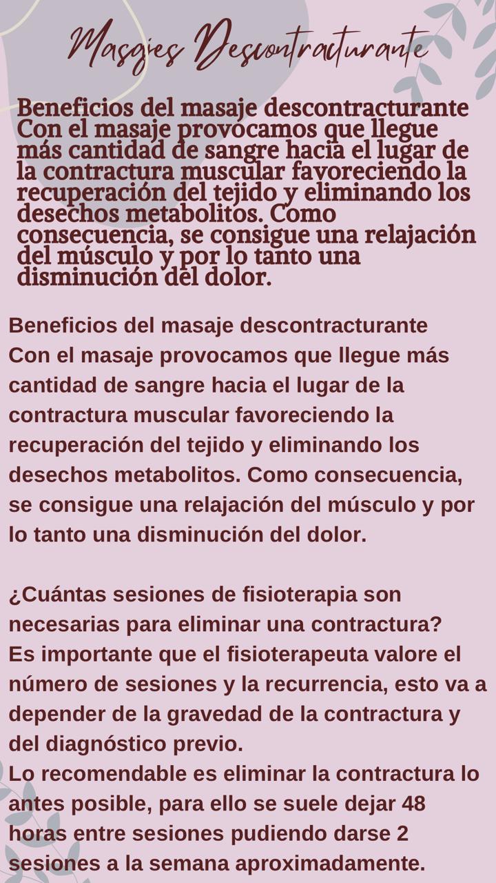 Masaje Descontracturante